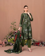Eshe 3-Piece Embroidered Lawn by Tawakkal (D-001)