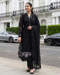 Heavy Embroidered Semi-Stitched Chiffon Suit