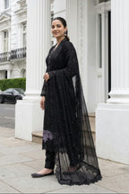Heavy Embroidered Semi-Stitched Chiffon Suit